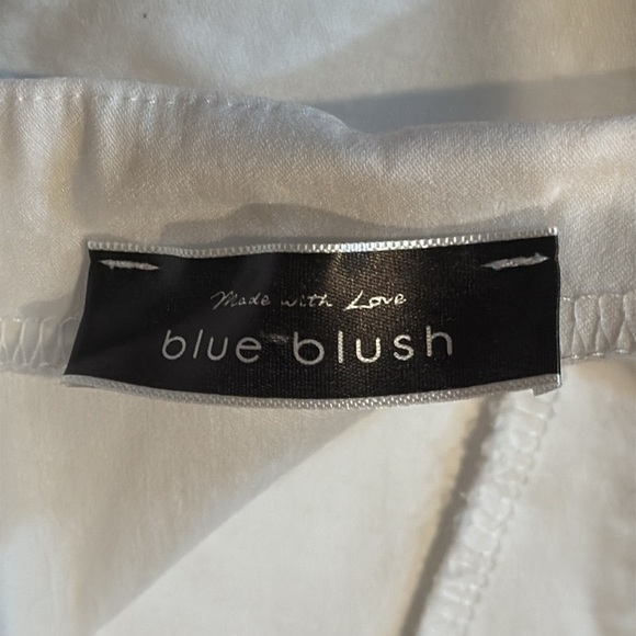 Medium Blue Blush White Skorts High-Waisted Lightweight - Picture 8 of 9